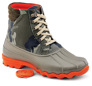 Avenue Duck Boot - Green Camo-Orange